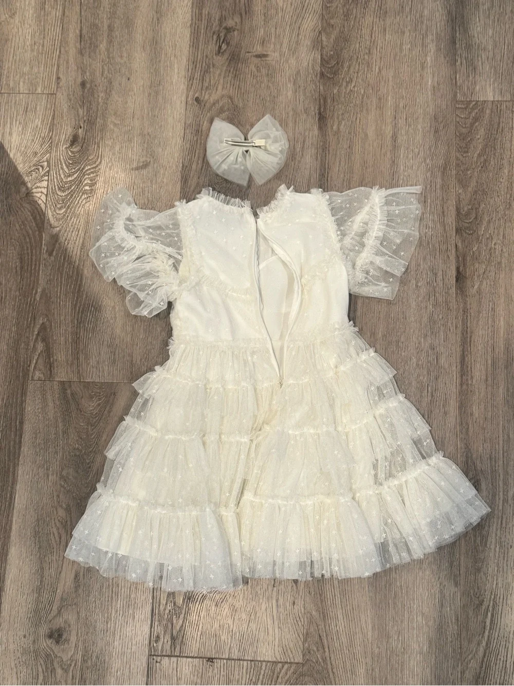 Mini Ivy City Co whimsical dress | white 2T
